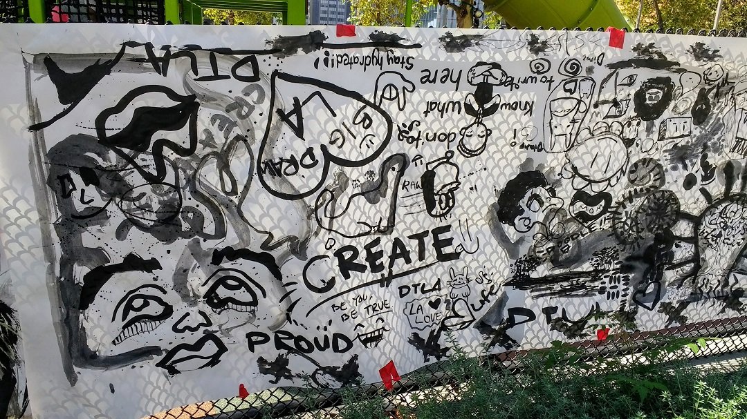 sumi style artwork CicLAvia Oct 2017