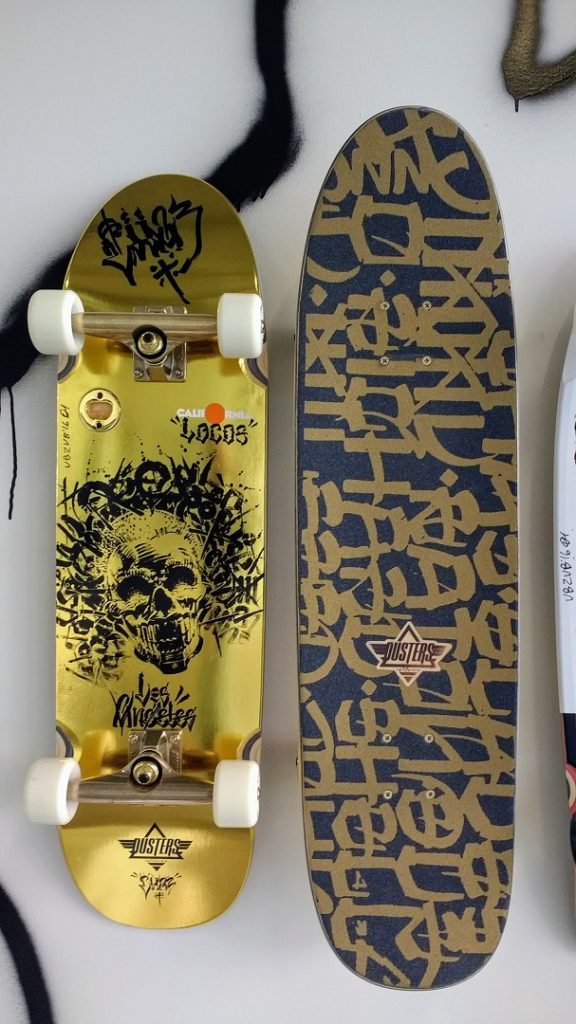 Skull head skateboard