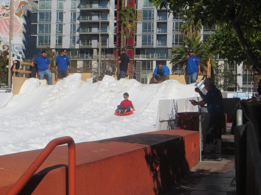 sledding iin pershing sxquare