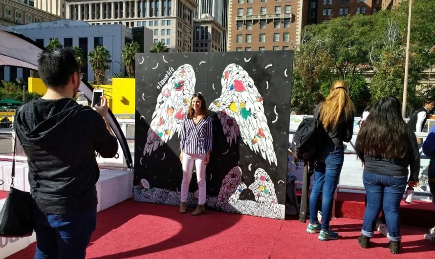 Learn Curling, go ice skating, take an “angel” photo at Pershing Square in DTLA