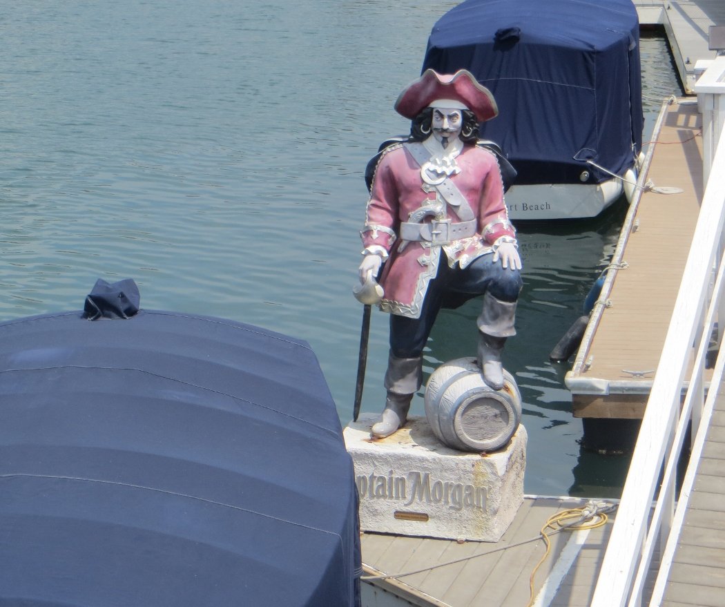 Captain Morgan statue Naples Long Beach CA