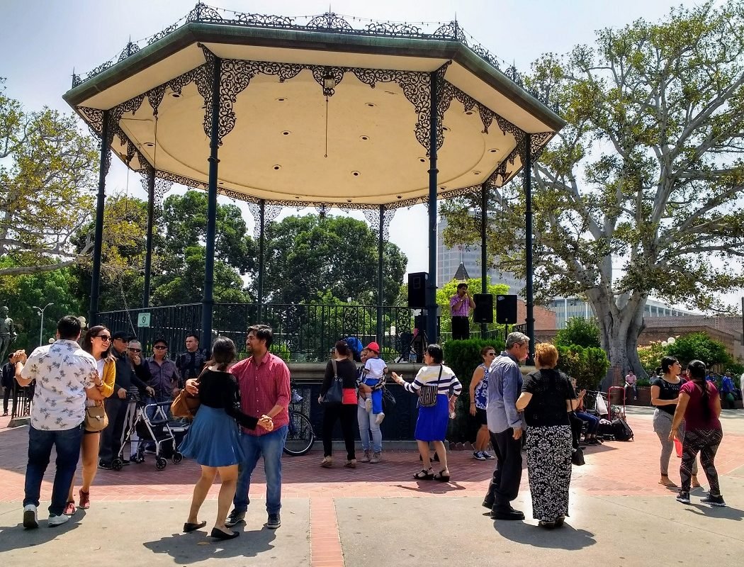 dancers at La Placita Olvera St Los Angeles 2018