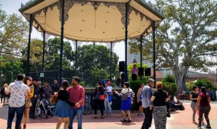 dancers at La Placita Olvera St Los Angeles 2018