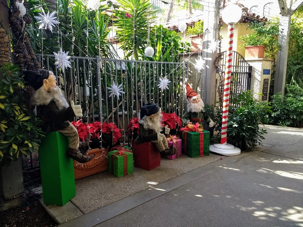 elves at Mission Inn Riverside California