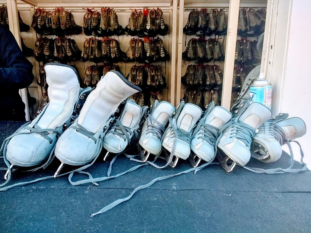 ice skates at Pershing Square 2018