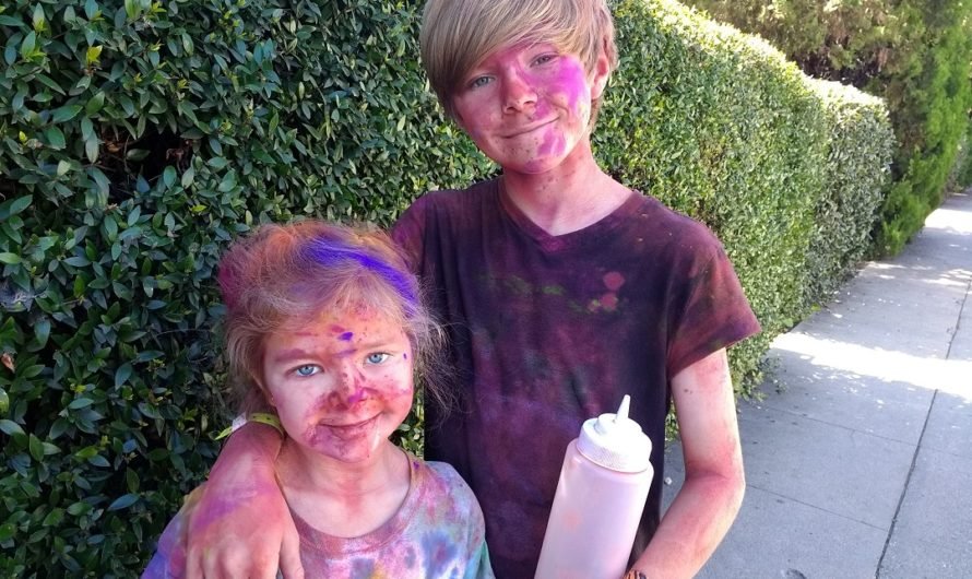 Clouds of colors at the Holi Festival