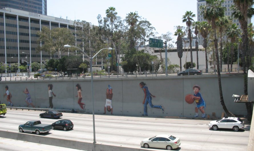Faded Siqueiros mural inspired murals in 1980s across Los Angeles